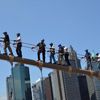 Photos: NYPD Intelligence Officials Climb Brooklyn Bridge Because #Blessed